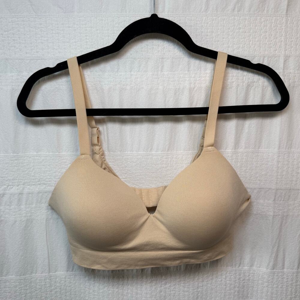 Truekind Supportive Comfort Wireless Shaping Bra, Beige, Size Large